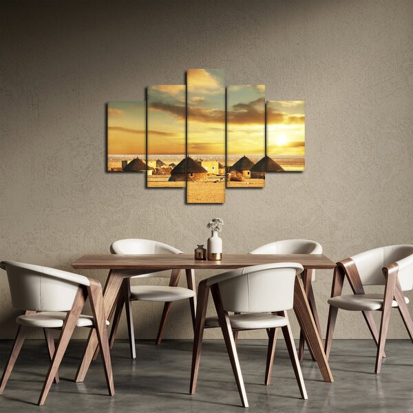 Slika - Kolibe u pustinji (150x105 cm)