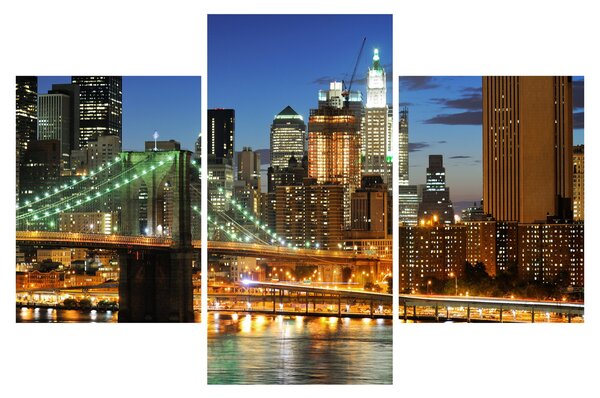 Slika - Most s New Yorkom (90x60 cm)