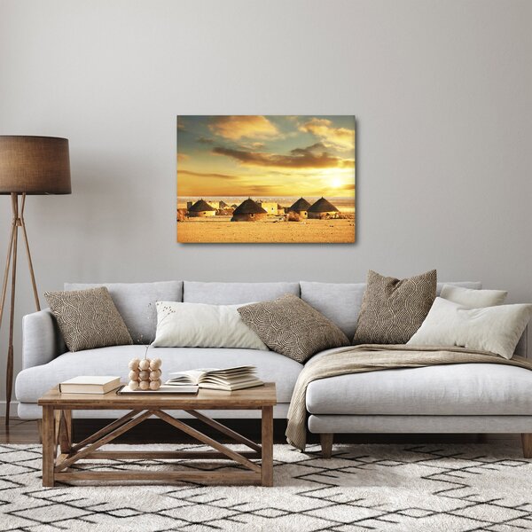 Slika - Kolibe u pustinji (70x50 cm)