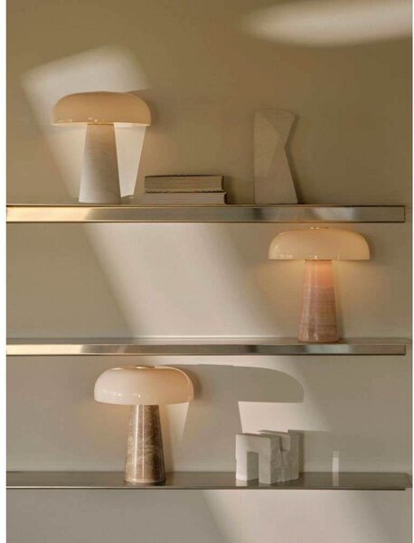 Stolne Lampa DFTP by Nordlux, Glossy, Bež, Dnevna soba, Mramor, Skandinavski