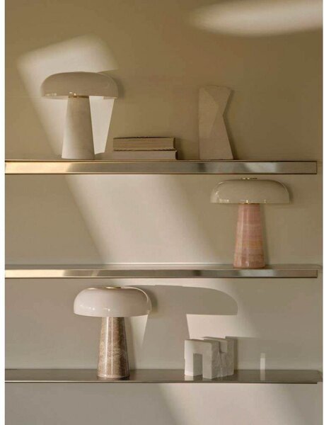 Stolne Lampa DFTP by Nordlux, Glossy, Bež, Dnevna soba, Mramor, Skandinavski
