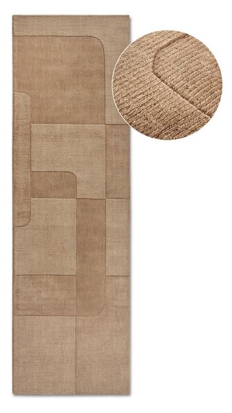 Bež ručno rađena vunenia staza 80x250 cm Charlotte – Villeroy&Boch