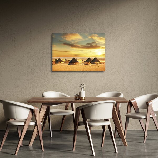 Slika - Kolibe u pustinji (70x50 cm)