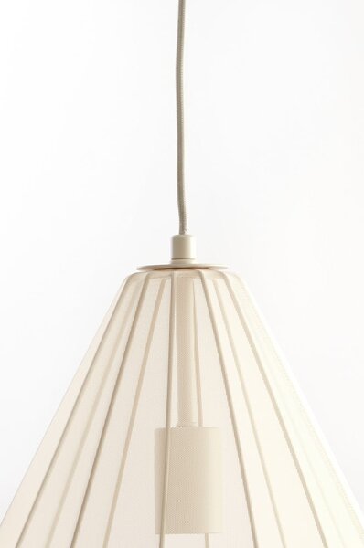 Bež viseća svjetiljka s tekstilnim sjenilom ø 28 cm Itela – Light & Living