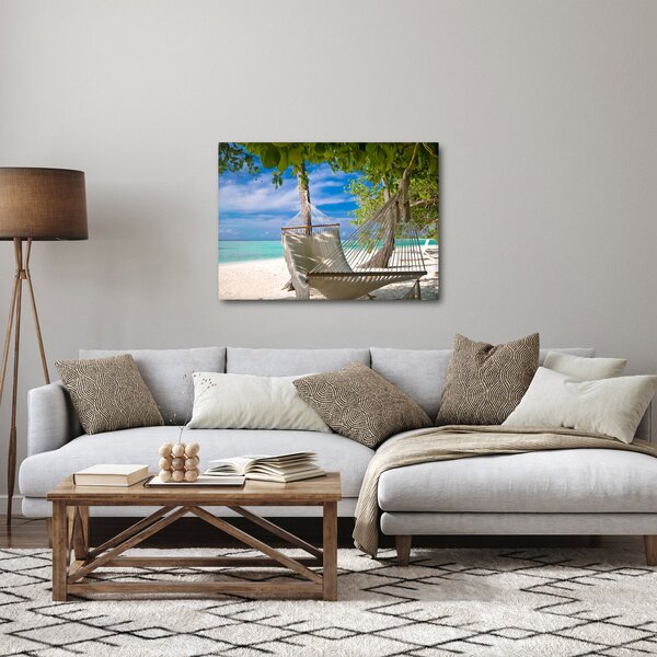 Slika - Viseća mreža na plaži (70x50 cm)
