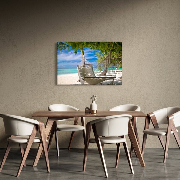Slika - Viseća mreža na plaži (90x60 cm)
