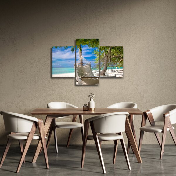 Slika - Viseća mreža na plaži (90x60 cm)