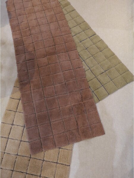 Ručno rađena vunena staza jantarna 80x230 cm Mosaic Amber – Lorena Canals