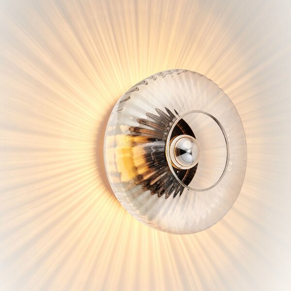 New Wave Optic Zidna Lampa XL Clear/Silver - Design By Us DESIGN BY US