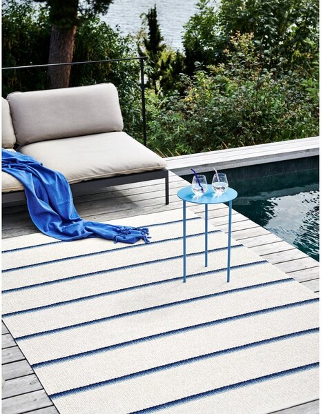 Plava/krem unutarnja i vanjska staza 70x180 cm Olle Blue Vanilla – Pappelina