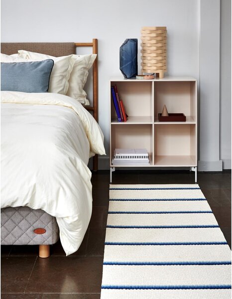 Plava/krem unutarnja i vanjska staza 70x180 cm Olle Blue Vanilla – Pappelina