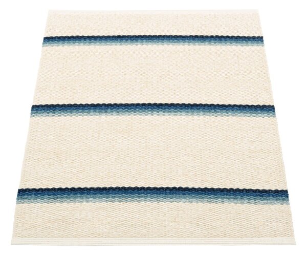Plavi/krem unutarnji i vanjski tepih 70x90 cm Olle Blue Vanilla – Pappelina