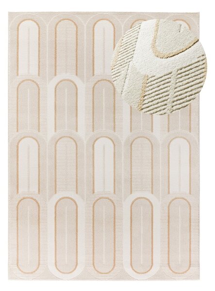 Krem tepih 160x230 cm Flora – Universal