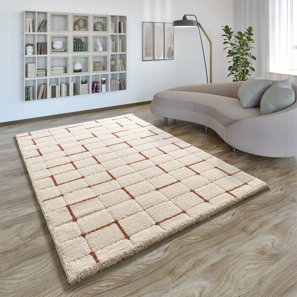 Ciglasti/krem tepih 133x190 cm Brenda – Universal