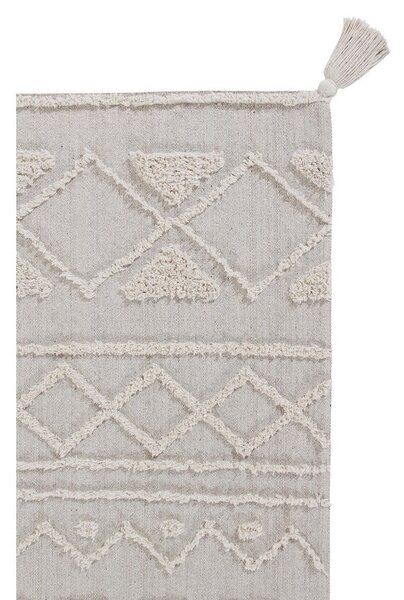 Bijeli periv/ručno rađen pamučan tepih 200x300 cm Tribu Natural – Lorena Canals