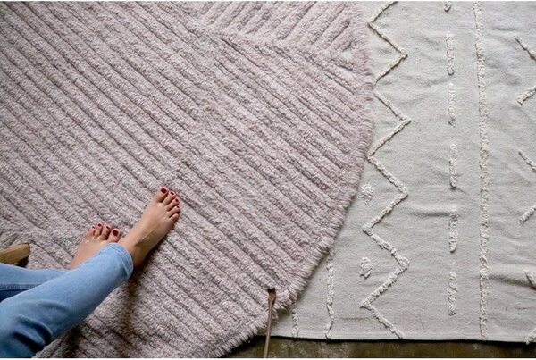 Bijeli periv/ručno rađen pamučan tepih 200x300 cm Tribu Natural – Lorena Canals