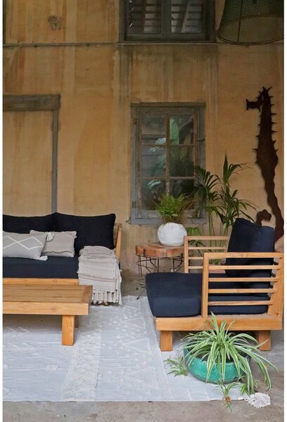 Bijeli periv/ručno rađen pamučan tepih 200x300 cm Tribu Natural – Lorena Canals