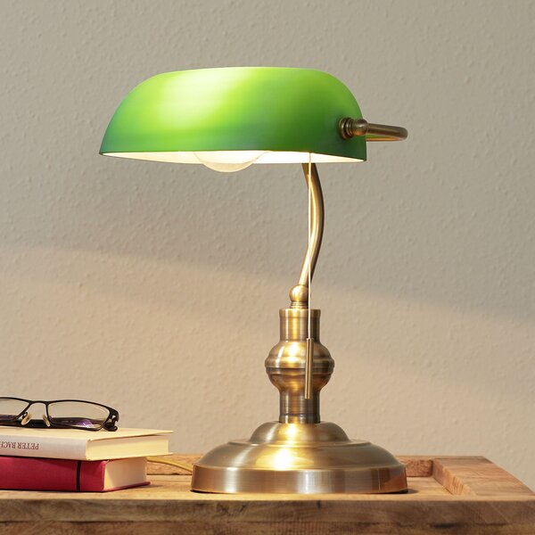 Stolne Lampa Lindby, Milenka, Bronca / stari mesing, Dnevna soba, Metal, Antički