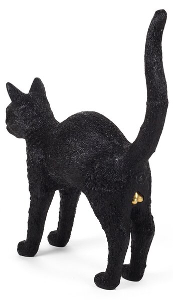 Stolne Lampa SELETTI, Jobby The Cat, prigušiv, Crno, Dnevna soba, Plastika, Dizajn