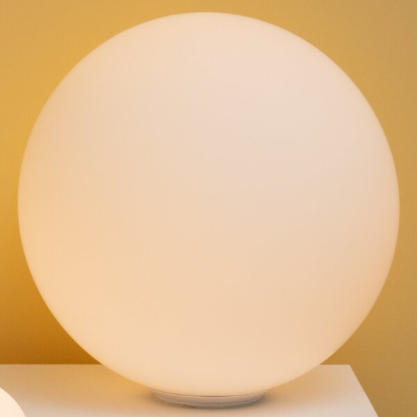 Stolne Lampa Artemide, Dioscuri, prigušiv, Bijela, Dnevna soba, Staklo, Dizajn