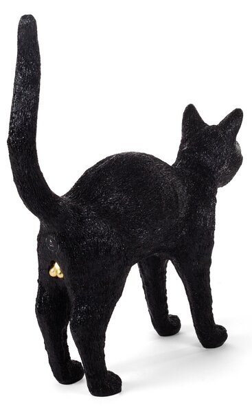 Stolne Lampa SELETTI, Jobby The Cat, prigušiv, Crno, Dnevna soba, Plastika, Dizajn