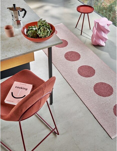 Svijetlo crvena unutarnja i vanjska staza 70x200 cm Vera Pop Blush – Pappelina