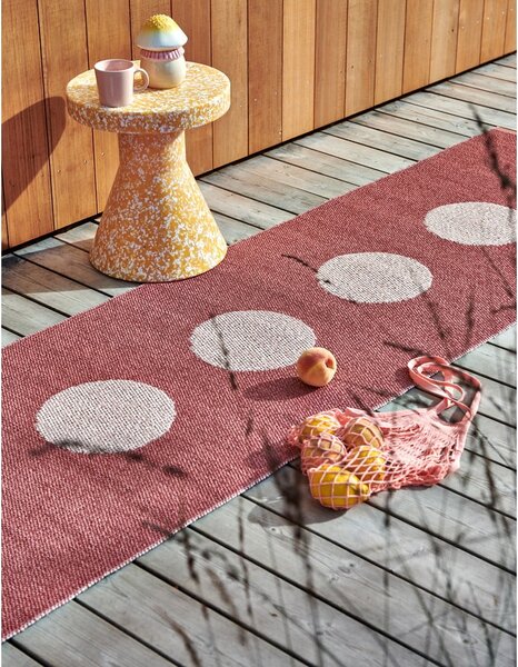Svijetlo crvena unutarnja i vanjska staza 70x200 cm Vera Pop Blush – Pappelina