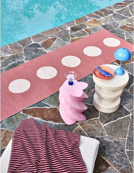 Svijetlo crvena unutarnja i vanjska staza 70x200 cm Vera Pop Blush – Pappelina
