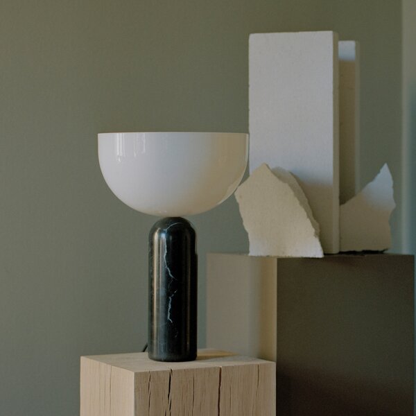 Stolne Lampa New Works, Kizu Large, Crno, Dnevna soba, Kamen, Dizajn