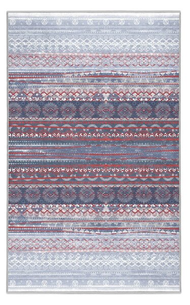 Ljubičasti/sivi perivi tepih 80x150 cm Vintage Stripe – Mila Home