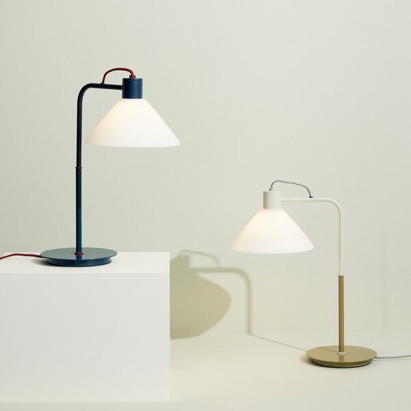 Stolne Lampa Hübsch, Spot, Plava, Dnevna soba, Metal, Dizajn