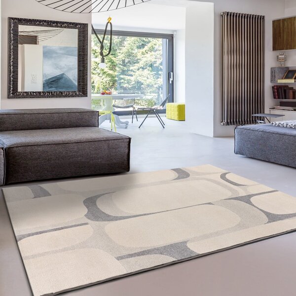 Svijetlo sivi/krem tepih 80x150 cm Porto – Universal