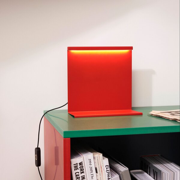 Stolne Lampa HAY, LBM, prigušiv, Crvena, Dnevna soba, Metal, Dizajn