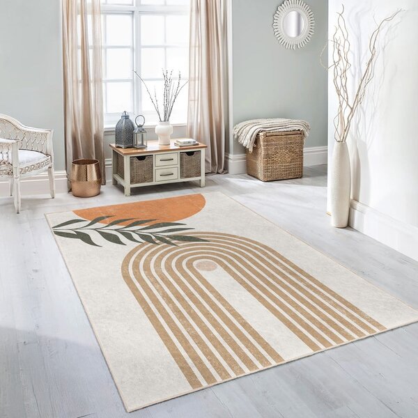 Krem perivi tepih 80x150 cm Dot Arch – Mila Home