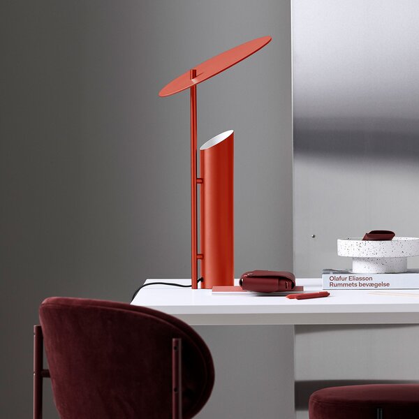 Stolne Lampa Verpan, Reflect, Crvena, Dnevna soba, Metal, Dizajn