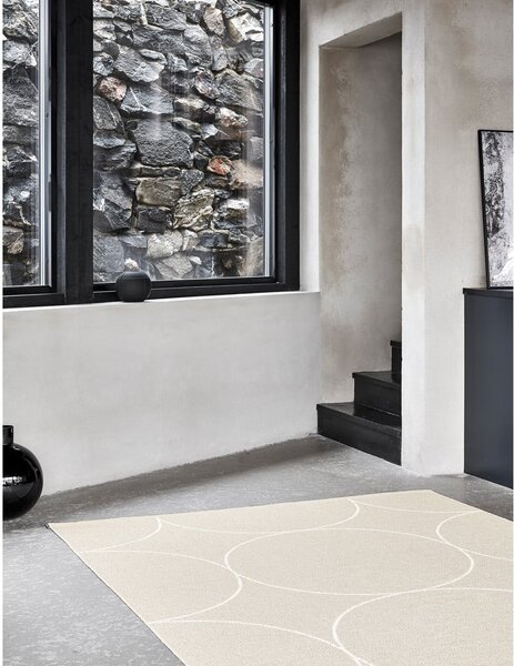 Krem unutarnja i vanjska staza 70x200 cm Boo Linen – Pappelina