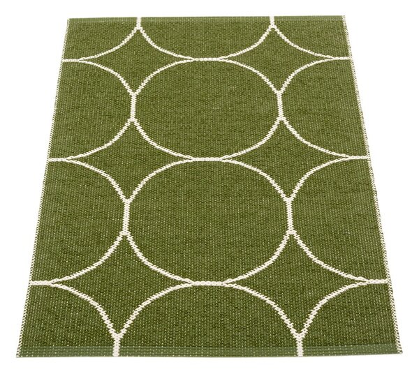 Tamno zeleni unutarnji i vanjski tepih 70x100 cm Boo Dark Olive – Pappelina