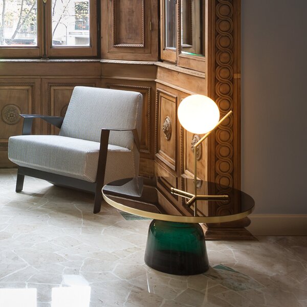 Stolne Lampa FLOS, IC T1, prigušiv, Zlato / mjed, Dnevna soba, Metal, Dizajn