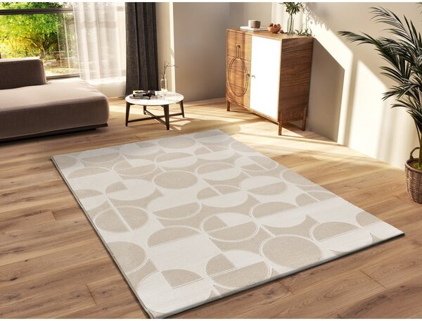 Krem/boje slonovače tepih 80x150 cm Flora – Universal