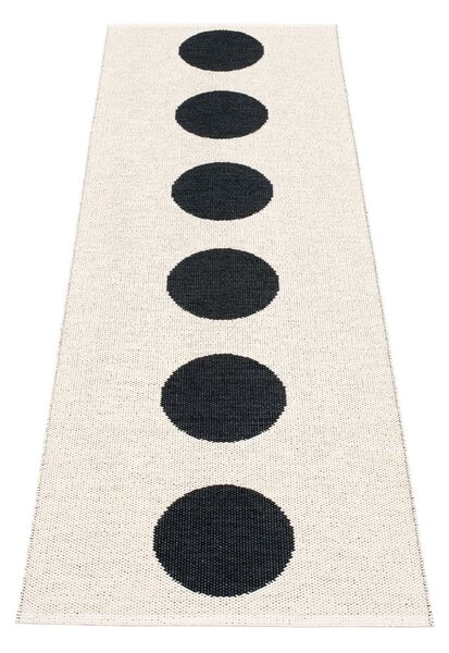 Crno-bijela unutarnja i vanjska staza 70x225 cm Vera Black – Pappelina