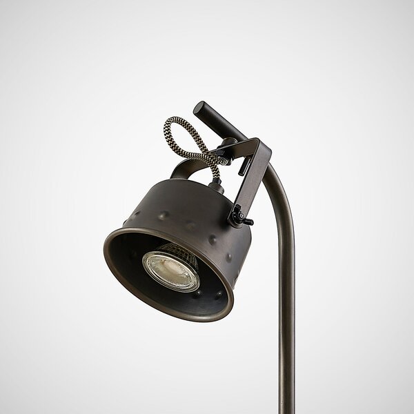 Stolne Lampa Lindby, Rubinjo, Crno, Dnevna soba, Metal, Vintage