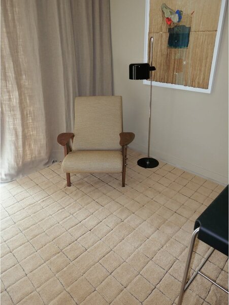 Ručno rađena vunena staza jantarna 80x230 cm Mosaic Amber – Lorena Canals