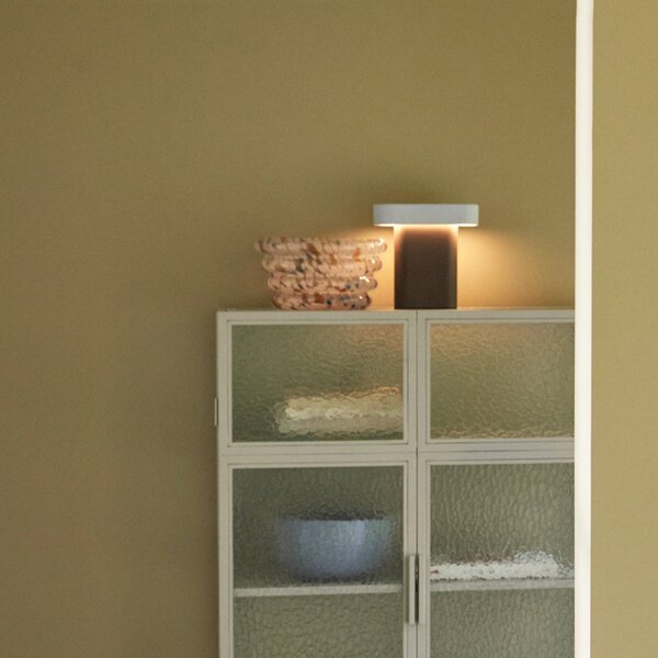 Stolne Lampa Hübsch, Sleek, prigušiv, Smeđa / hrđa, Dnevna soba, Metal, Dizajn