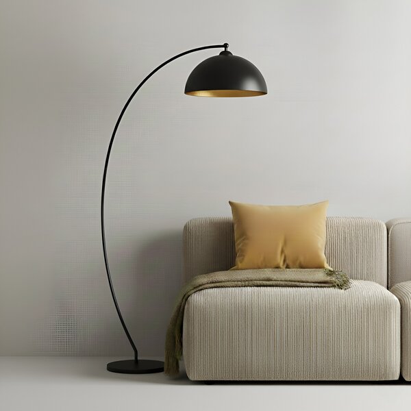 Podne Lampa Lindby, Jonera, Crno, Dnevna soba, Metal, Stanovanje mladih