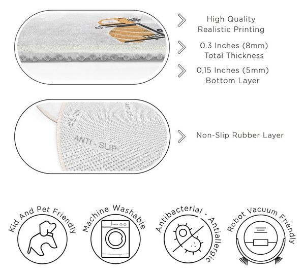 Periv dječji tepih ø150 cm Snowy Hills – Mila Home