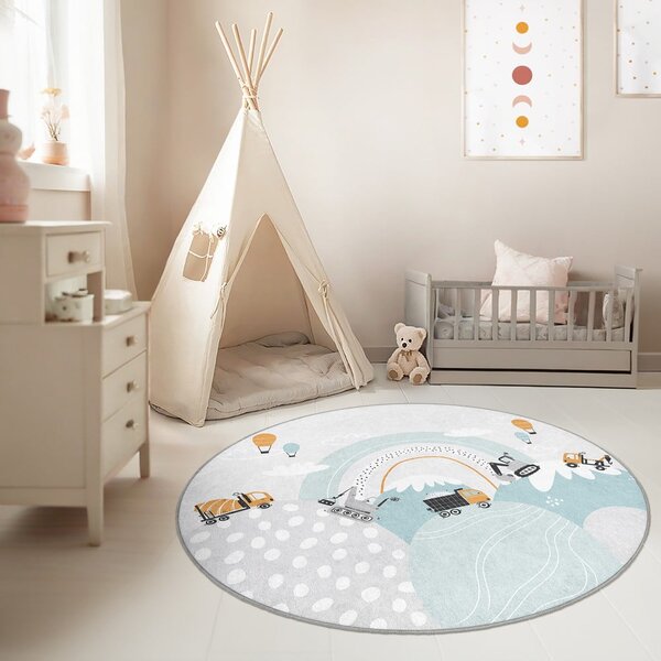 Periv dječji tepih ø150 cm Snowy Hills – Mila Home