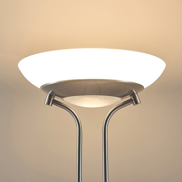 Podne Lampa Lindby, Yveta, prigušiv, Metalik, Dnevna soba, Metal, Moderan