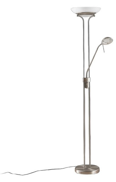Podne Lampa Lindby, Yveta, prigušiv, Metalik, Dnevna soba, Metal, Moderan