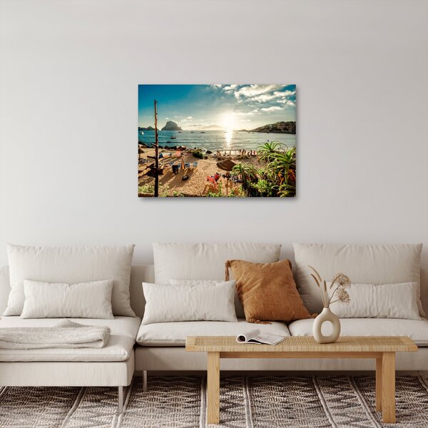 Slika - Plaža s ljudima (70x50 cm)