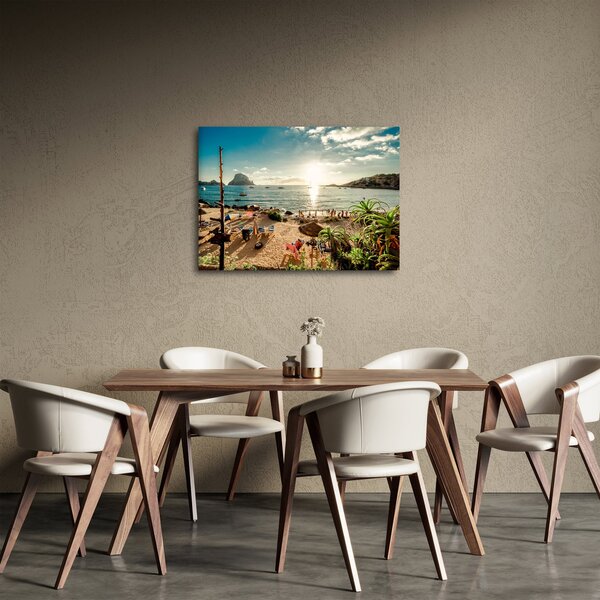Slika - Plaža s ljudima (70x50 cm)